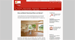 Desktop Screenshot of passivhausplaner.eu